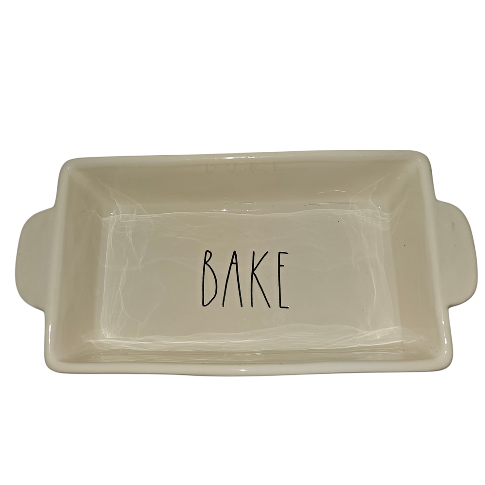Rae Dunn BAKE Cream Bakeware Dish